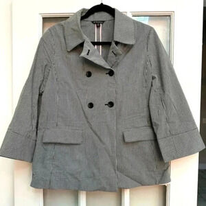 Brooks Brothers Plaid Button Down Lightweight Blazer Jacket Women’s Size 8 Med